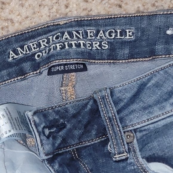American Eagle Super Stretch Skinny Jeans Size 8 Long - Picture 7 of 7